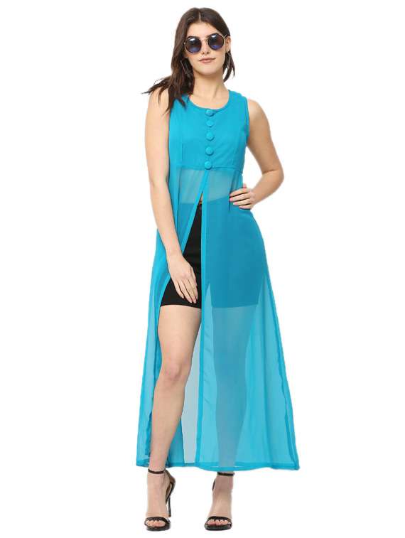 women's solid dress - 18961957 - Standard Image - 4