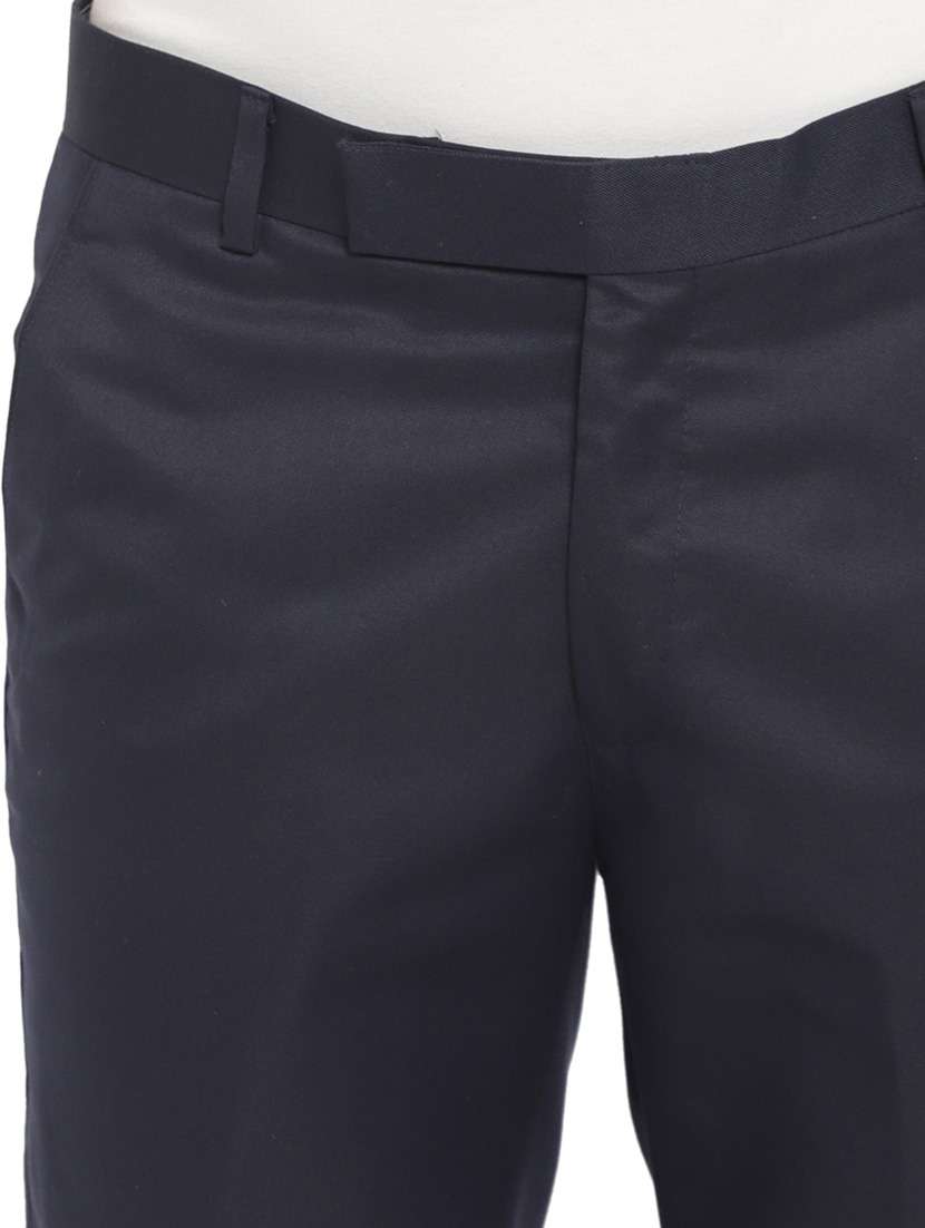 blue cotton formal trouser - 18962042 - Standard Image - 4