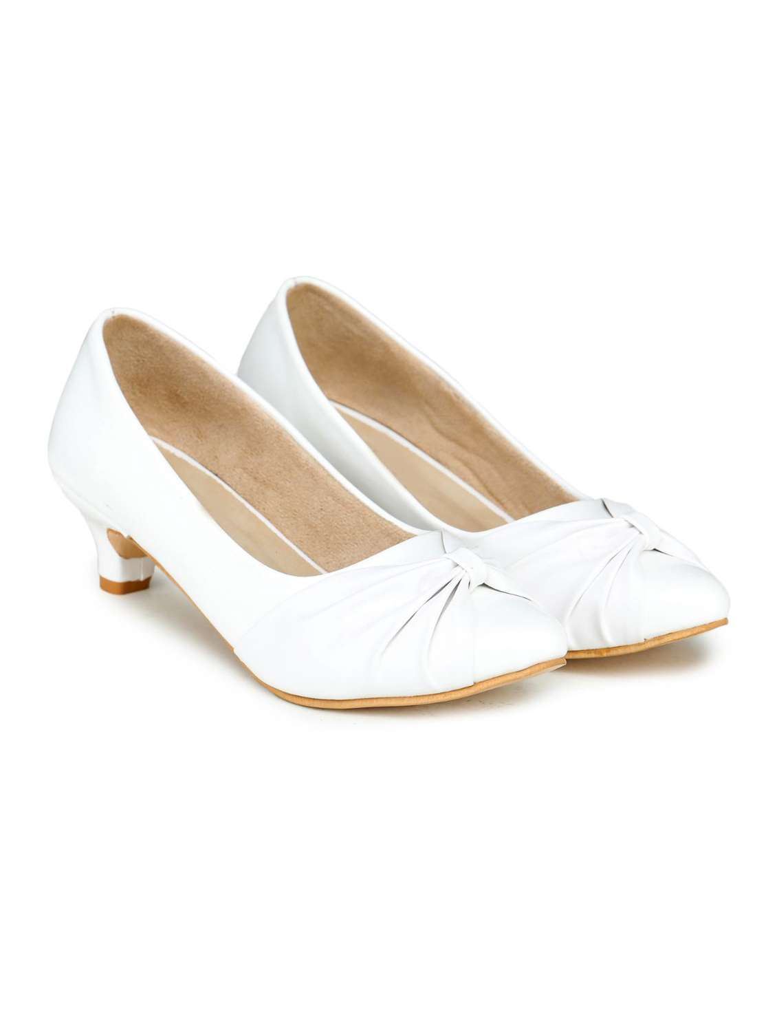 white patent leather slip on pumps - 18962366 -  Standard Image - 1