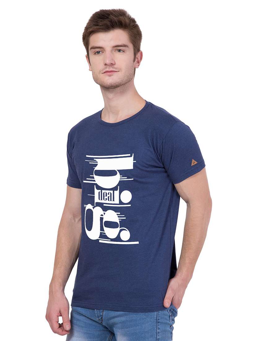round neck printed regular t-shirt - 18962799 -  Standard Image - 1