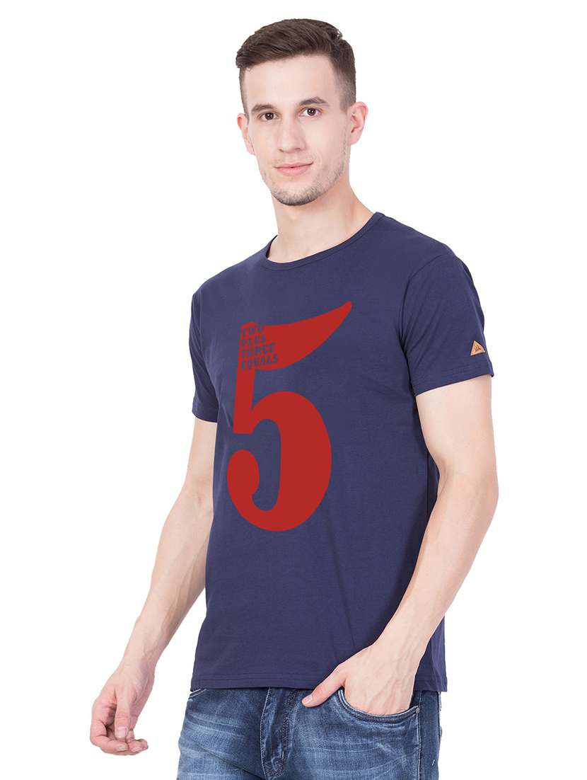 round neck printed regular t-shirt - 18962805 -  Standard Image - 1