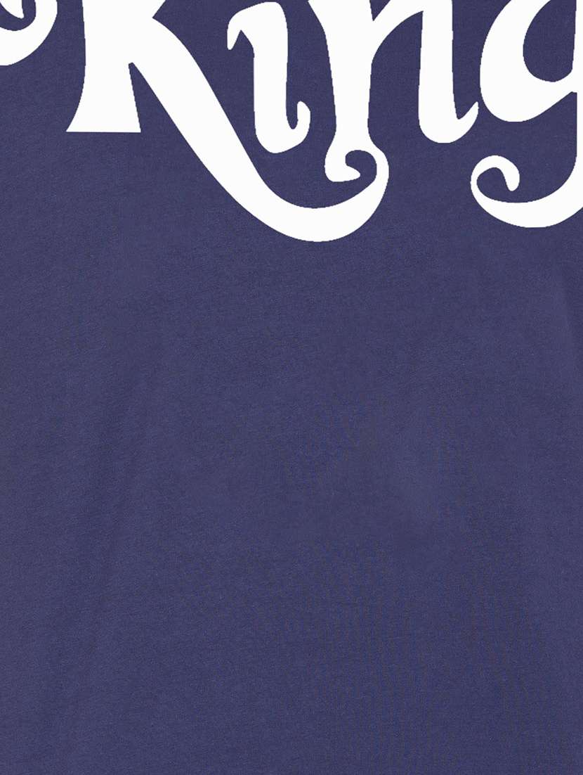 round neck chest printed t-shirt - 18962810 - Standard Image - 4