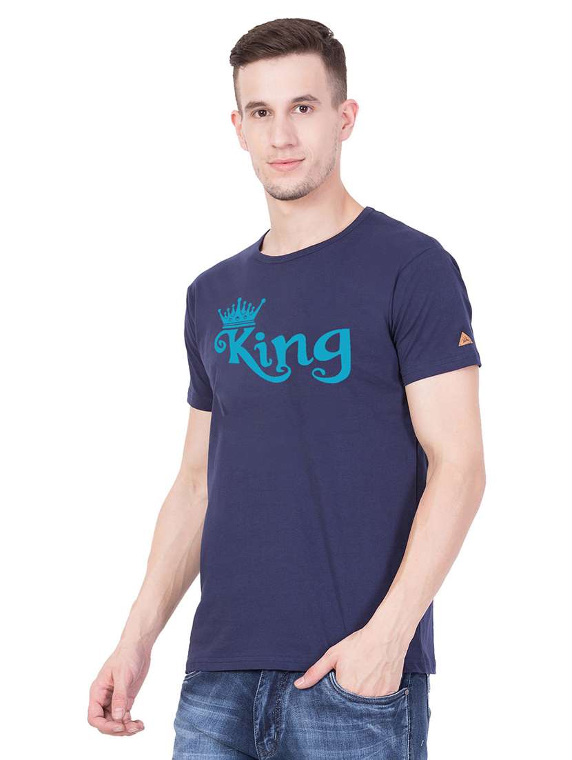 round neck printed regular t-shirt - 18962811 -  Standard Image - 1