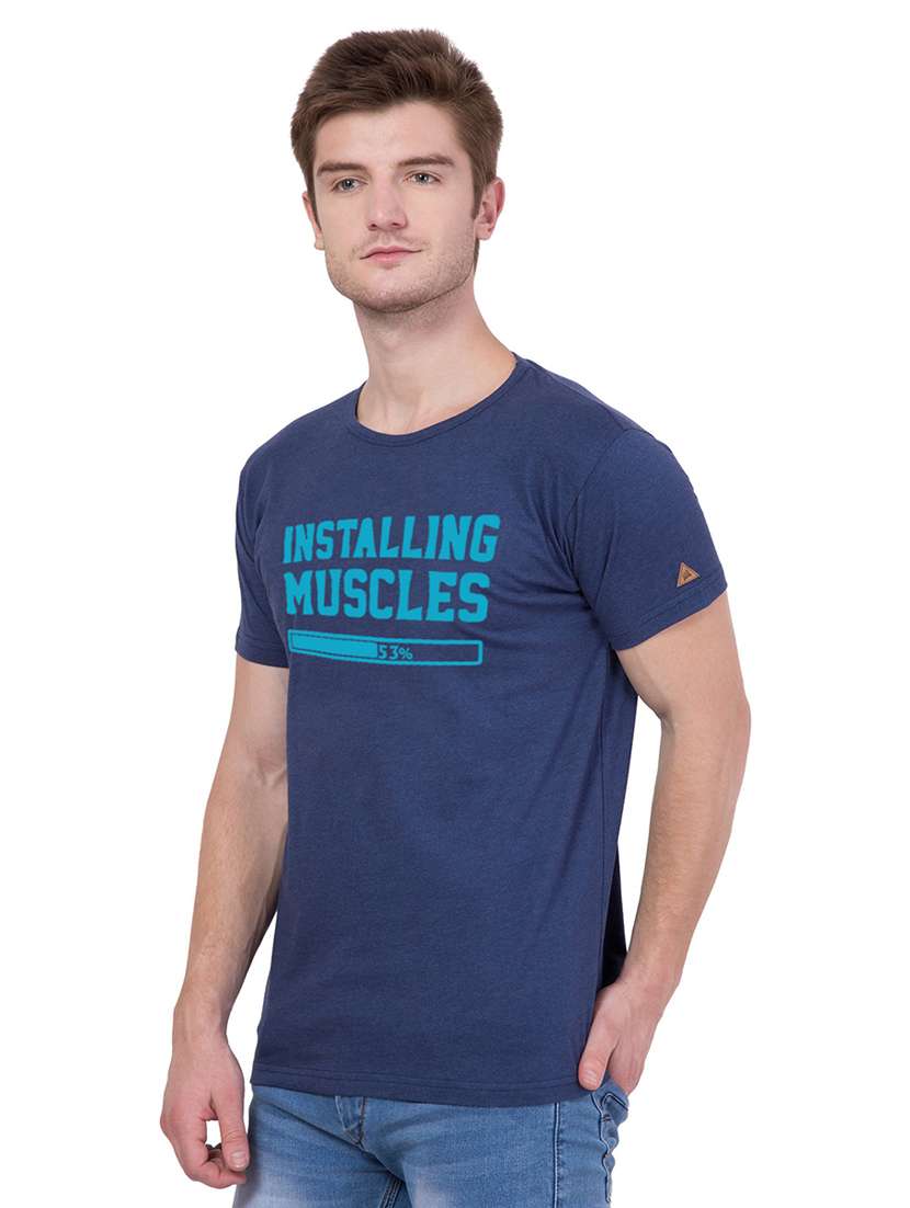 round neck printed regular t-shirt - 18962817 - Standard Image - 1