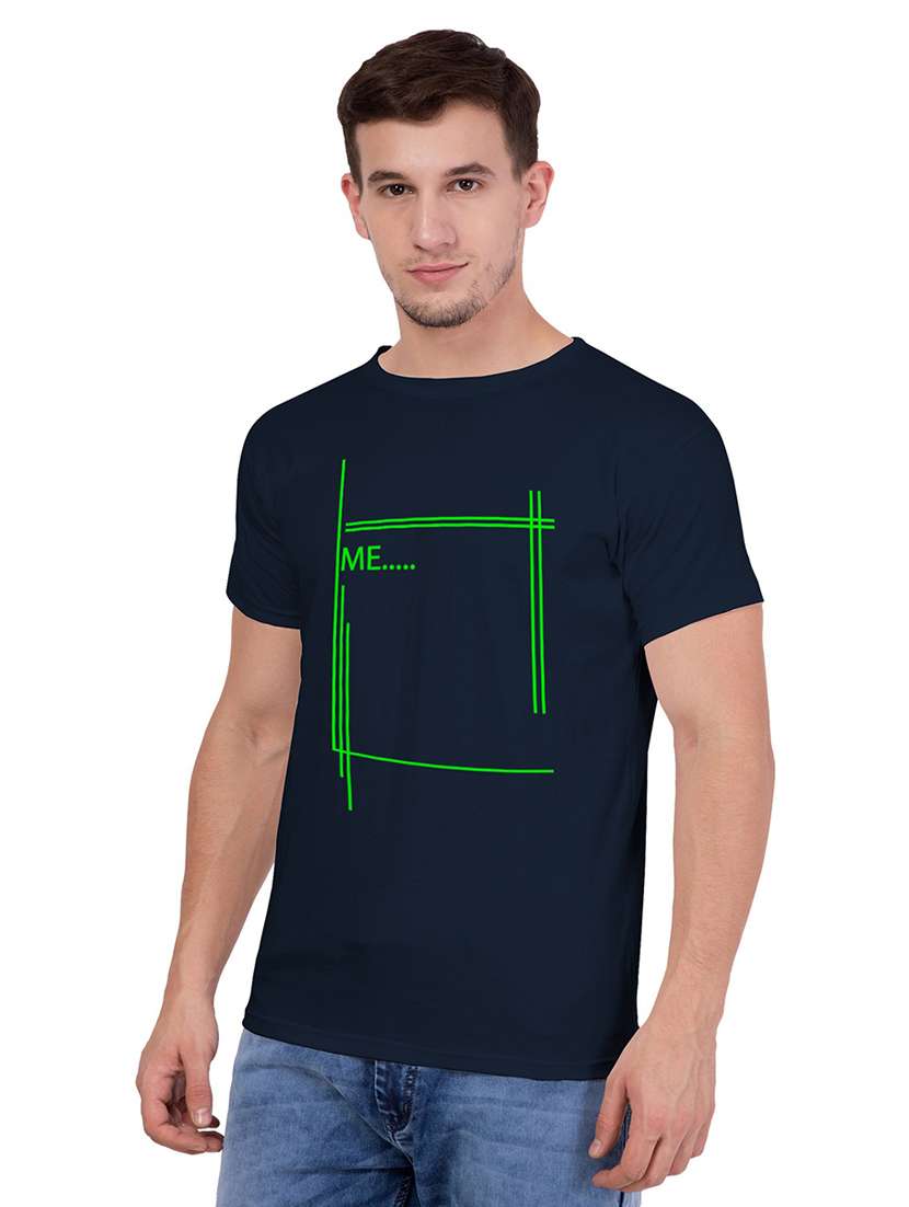 round neck printed regular t-shirt - 18962823 - Standard Image - 1