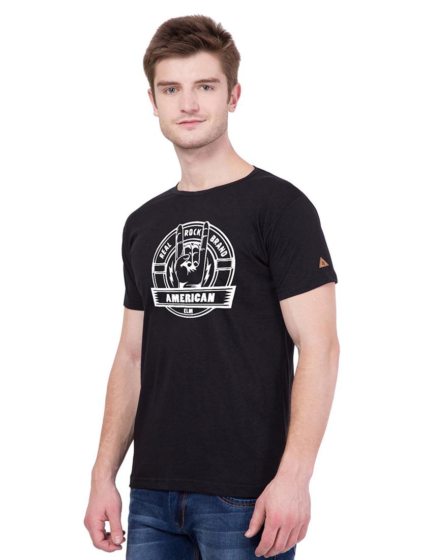 round neck chest printed t-shirt - 18962924 - Standard Image - 1