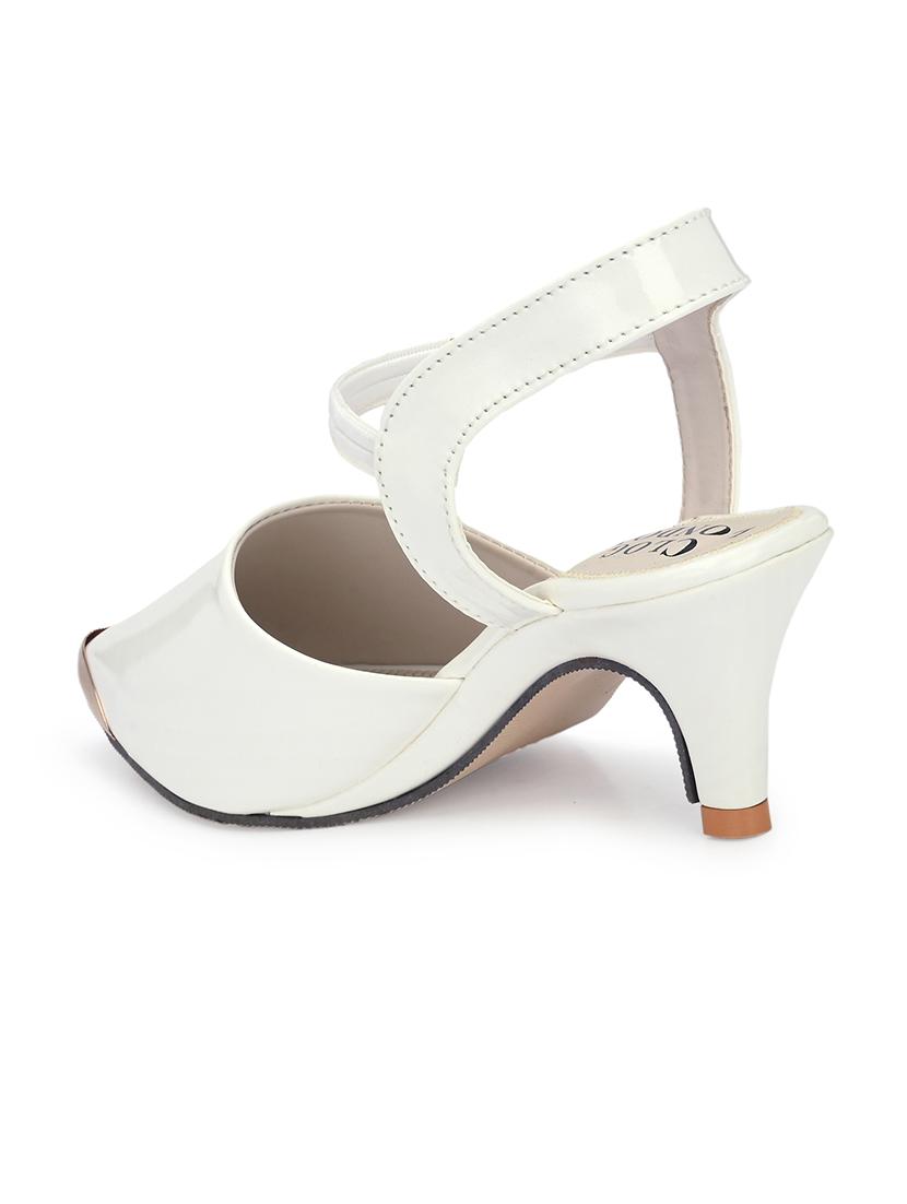 women solid ankle strap pump heels - 18963721 - Standard Image - 4