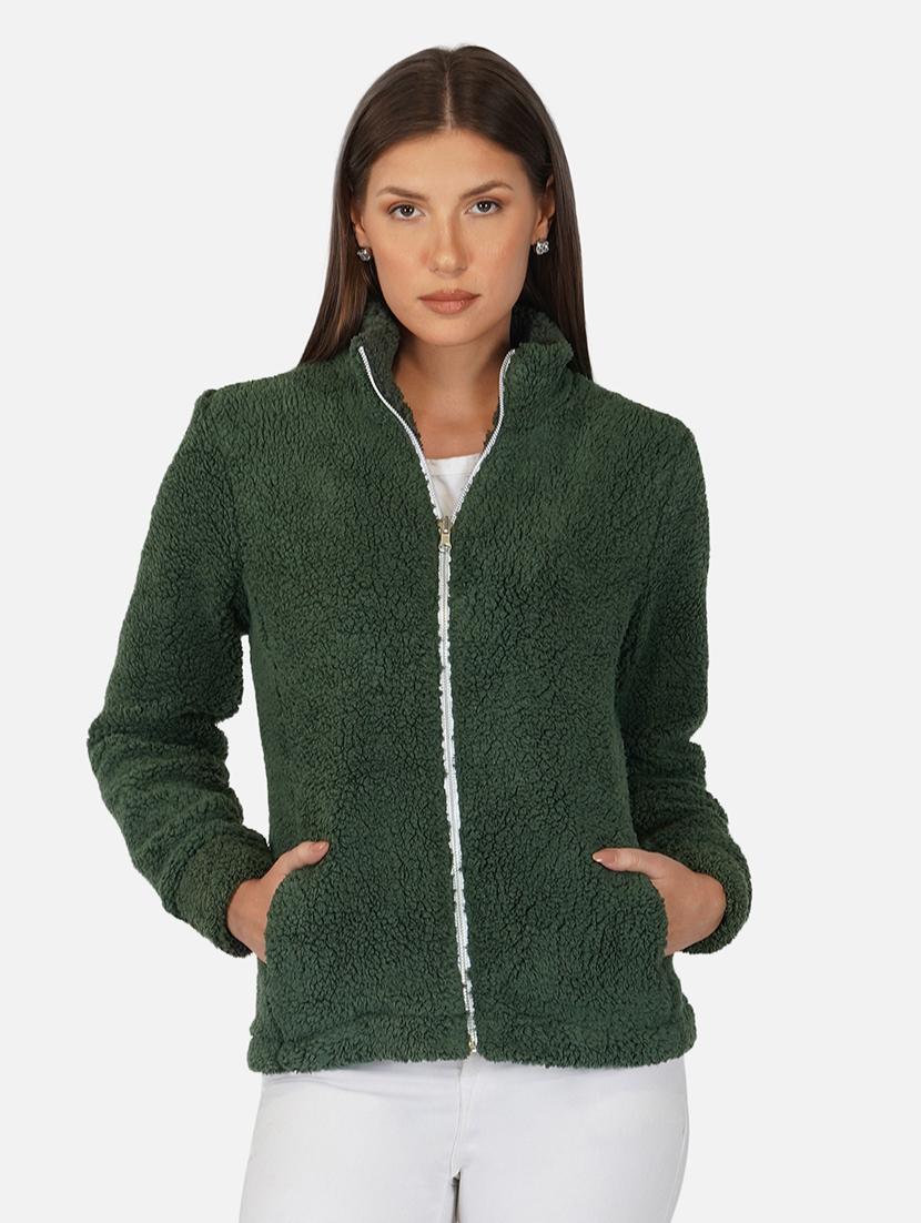 women green fleece jacket - 18968205 - Zoom Image - 0