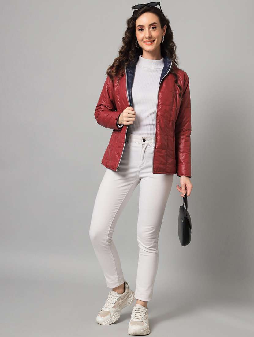 red polyester reversible jacket - 18968212 -  Standard Image - 4