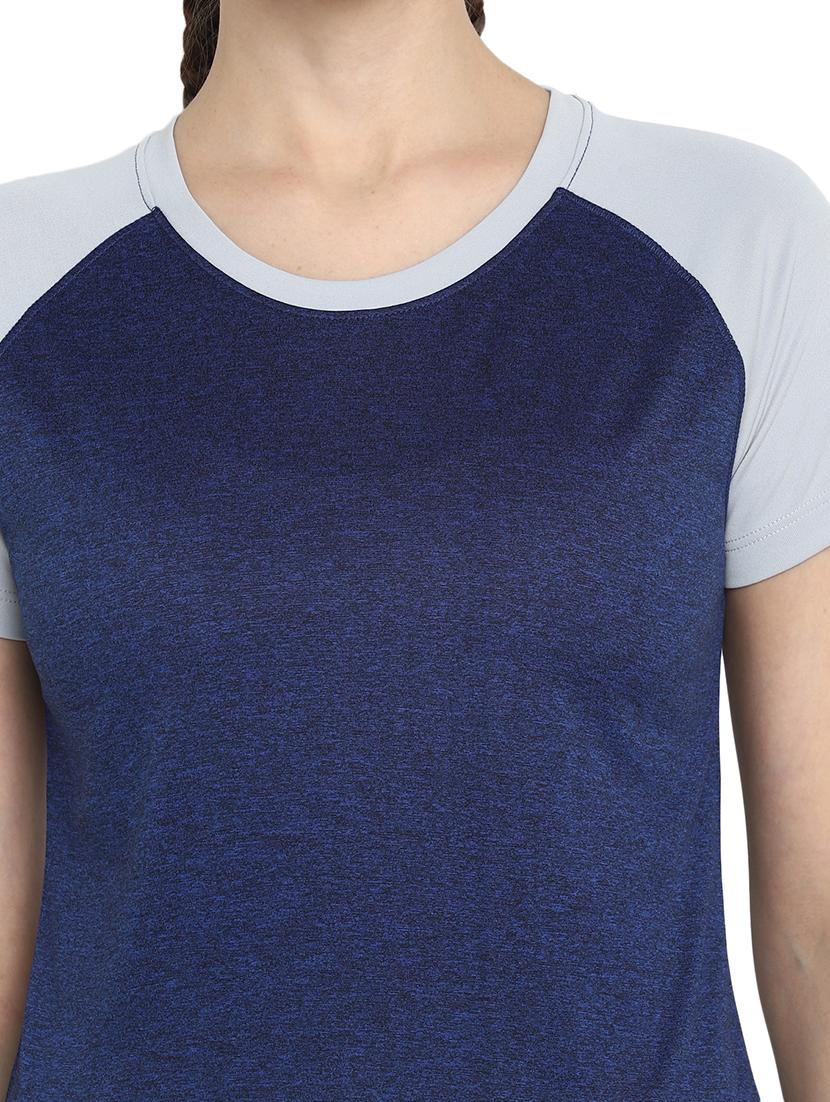 round neck color block regular tees - 18968367 - Standard Image - 4