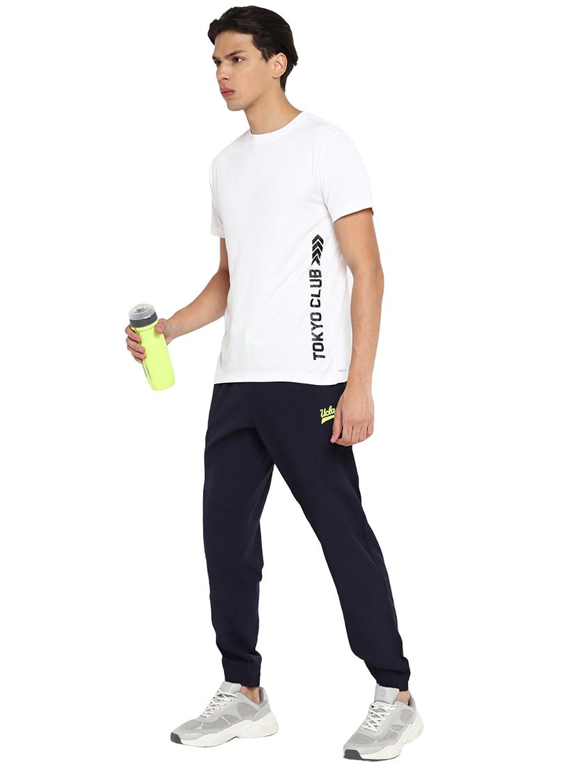 navy blue polyester joggers - 18968399 - Standard Image - 4