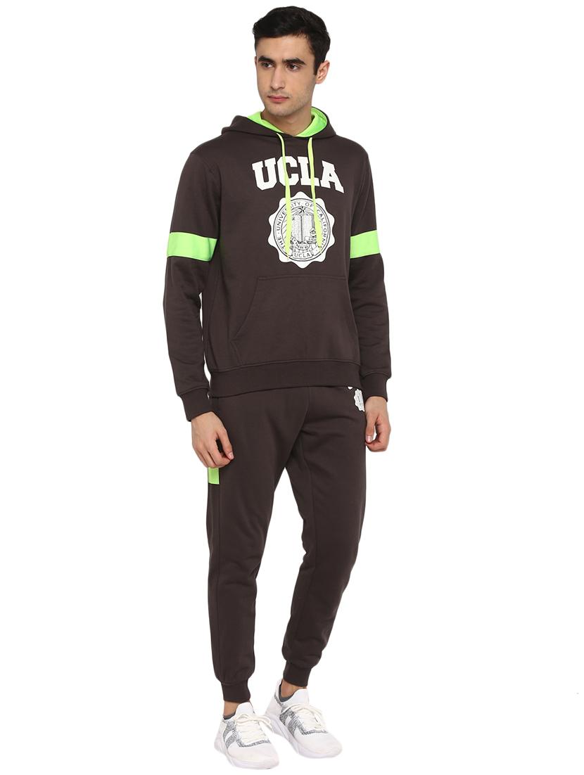 hooded printed track pant full length track suit - 18968422 - Standard Image - 1