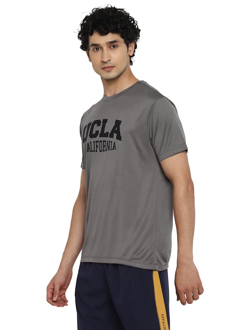 mens round neck printed t-shirt - 18968425 - Standard Image - 1