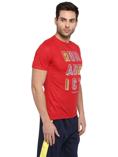 Crew Neck Front Print T Shirt