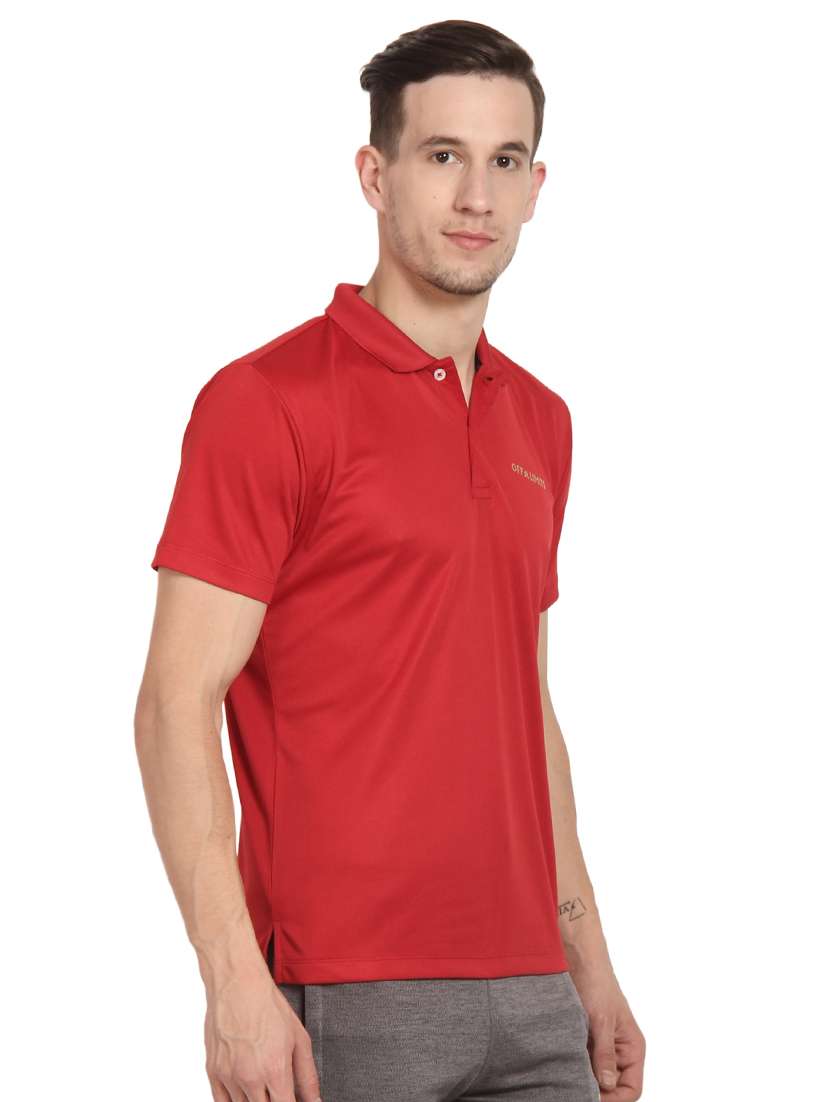 men polo neck solid t-shirt - 18968910 -  Standard Image - 1