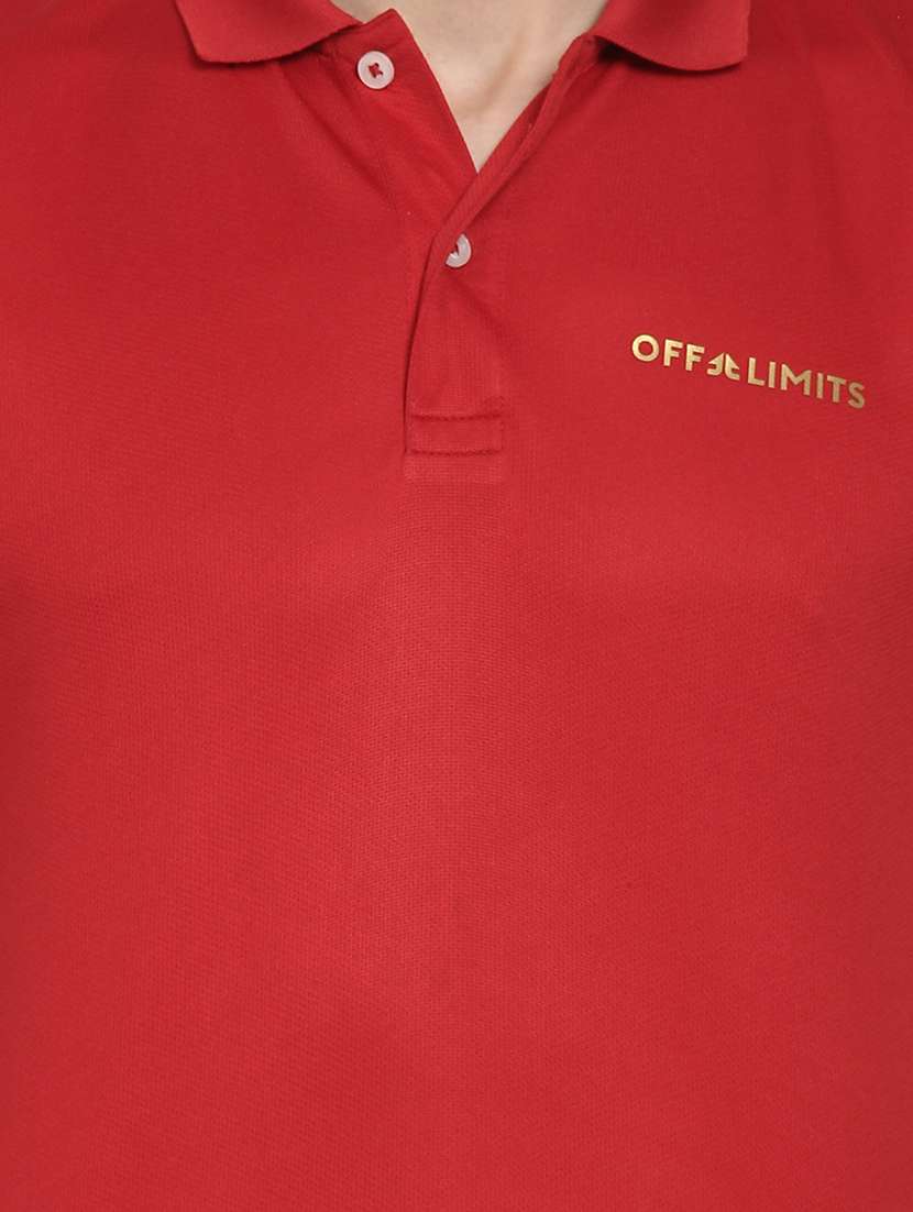 men polo neck solid t-shirt - 18968910 -  Standard Image - 4