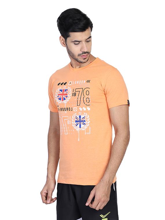 crew neck front print t-shirt - 18968927 - Standard Image - 1