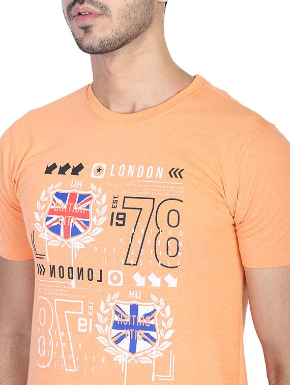 crew neck front print t-shirt - 18968927 - Standard Image - 4