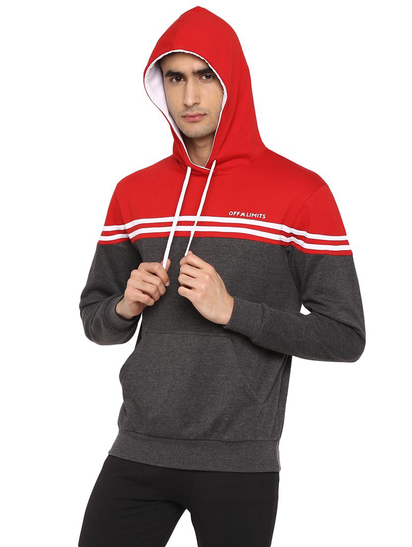 mens color block sweatshirt - 18969092 - Standard Image - 1