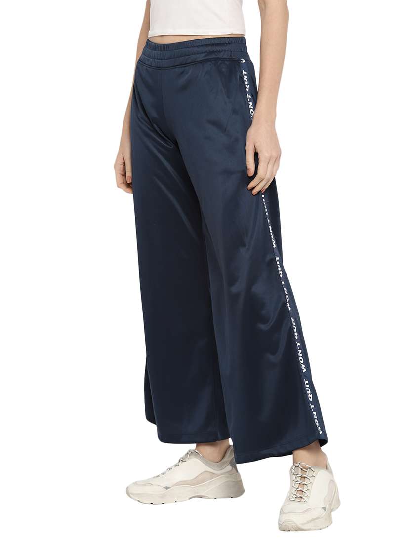 mid rise solid track pant - 18969137 -  Standard Image - 1