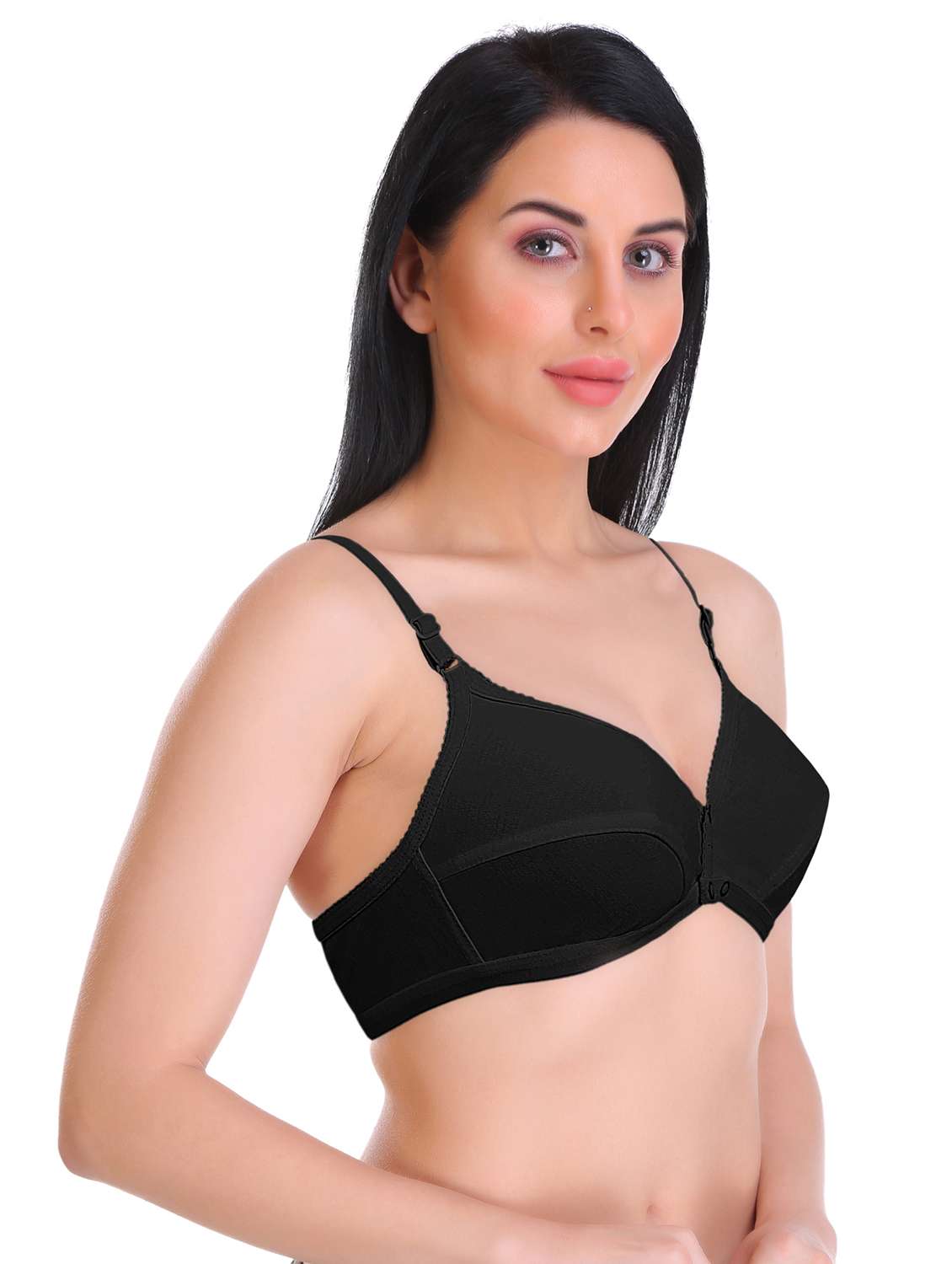 non padded front open bra - 18969202 -  Standard Image - 1