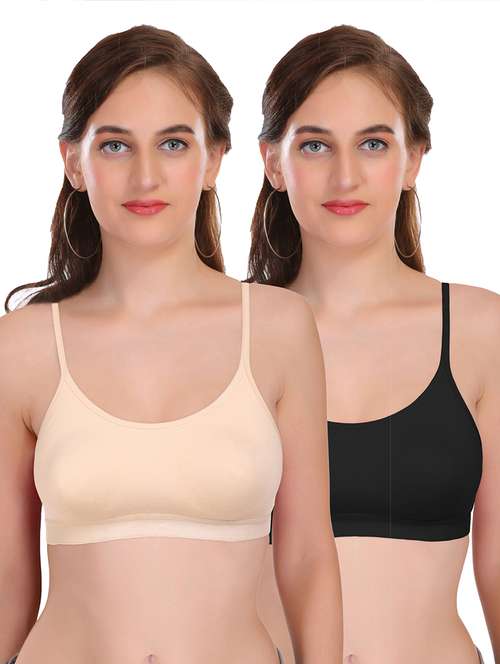 pack of 2 non padded t-shirt bra