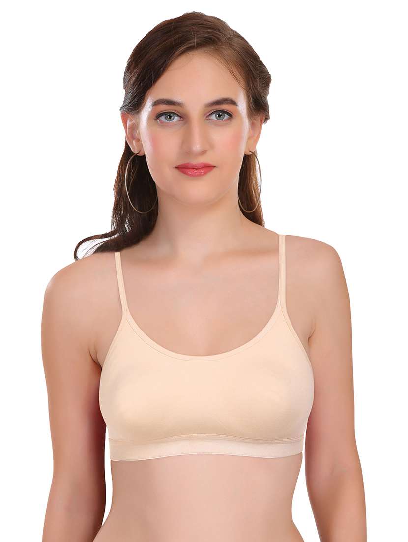 pack of 3 non padded sports  bra - 18969283 -  Standard Image - 1