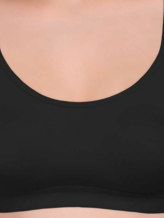 pack of 3 non padded sports bra - 18969284 - Standard Image - 4