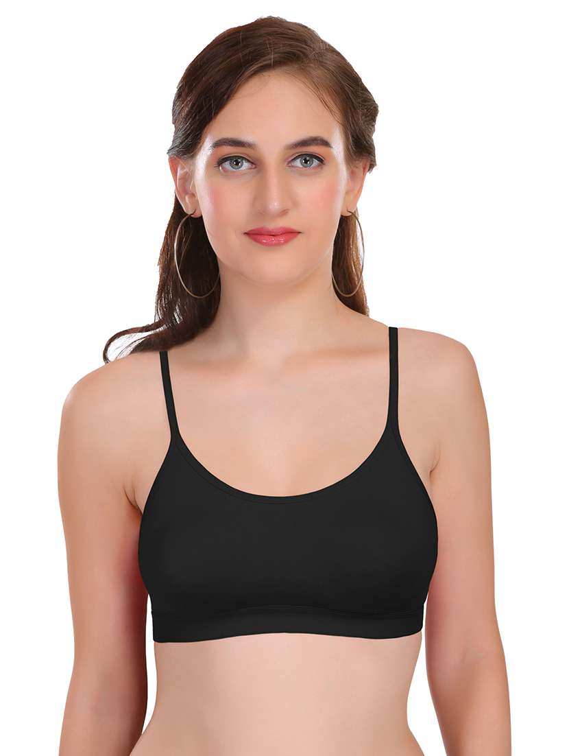 pack of 3 non padded sports  bra - 18969285 -  Standard Image - 1