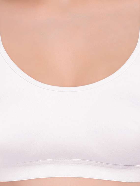 pack of 3 non padded sports  bra - 18969285 -  Standard Image - 4