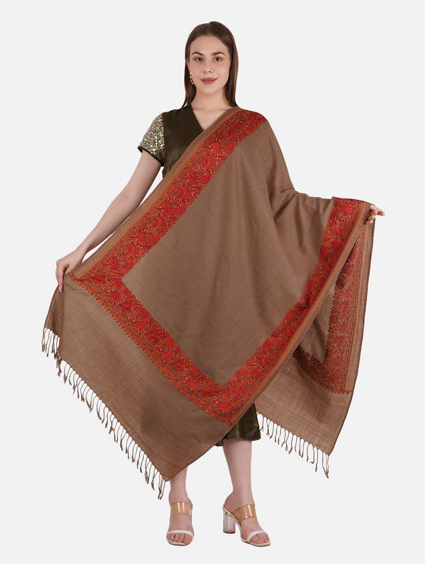 women's embroidered stole