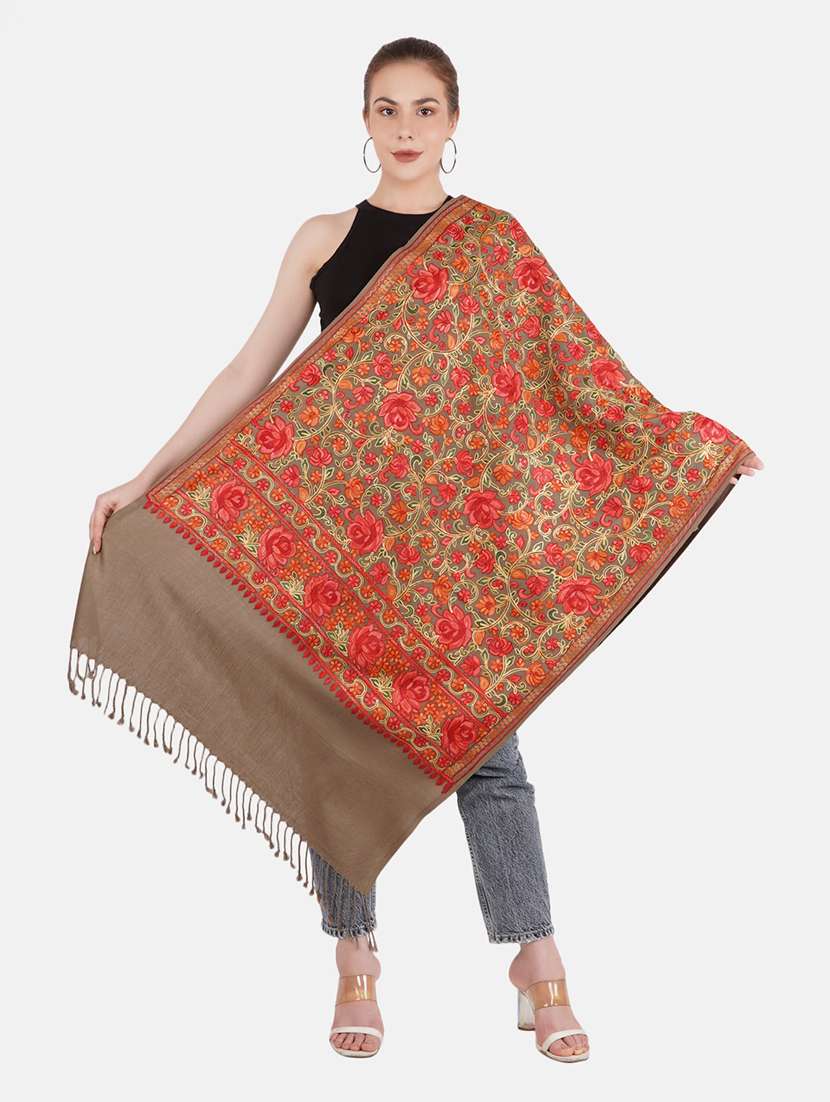 women's floral print stole