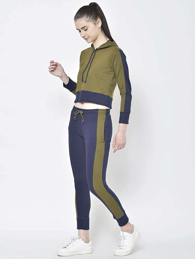 stripes cotton cropped sweatshirt - 18969469 - Standard Image - 4