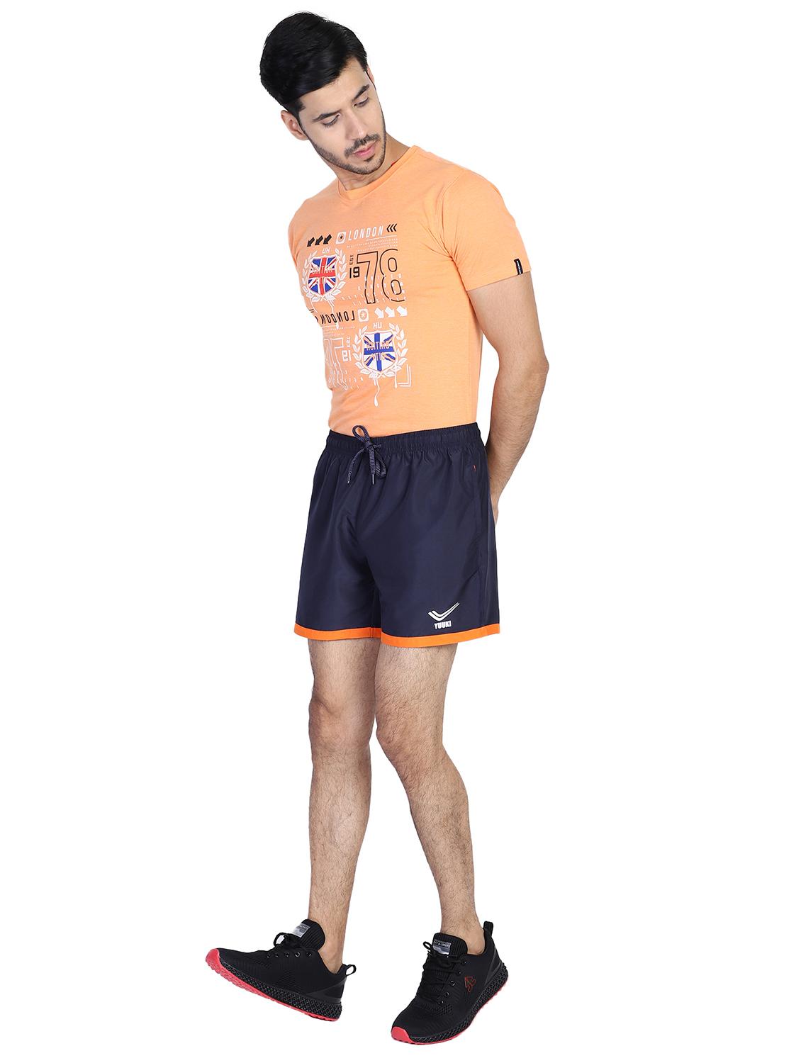 mid rise solid shorts - 18972135 - Standard Image - 4