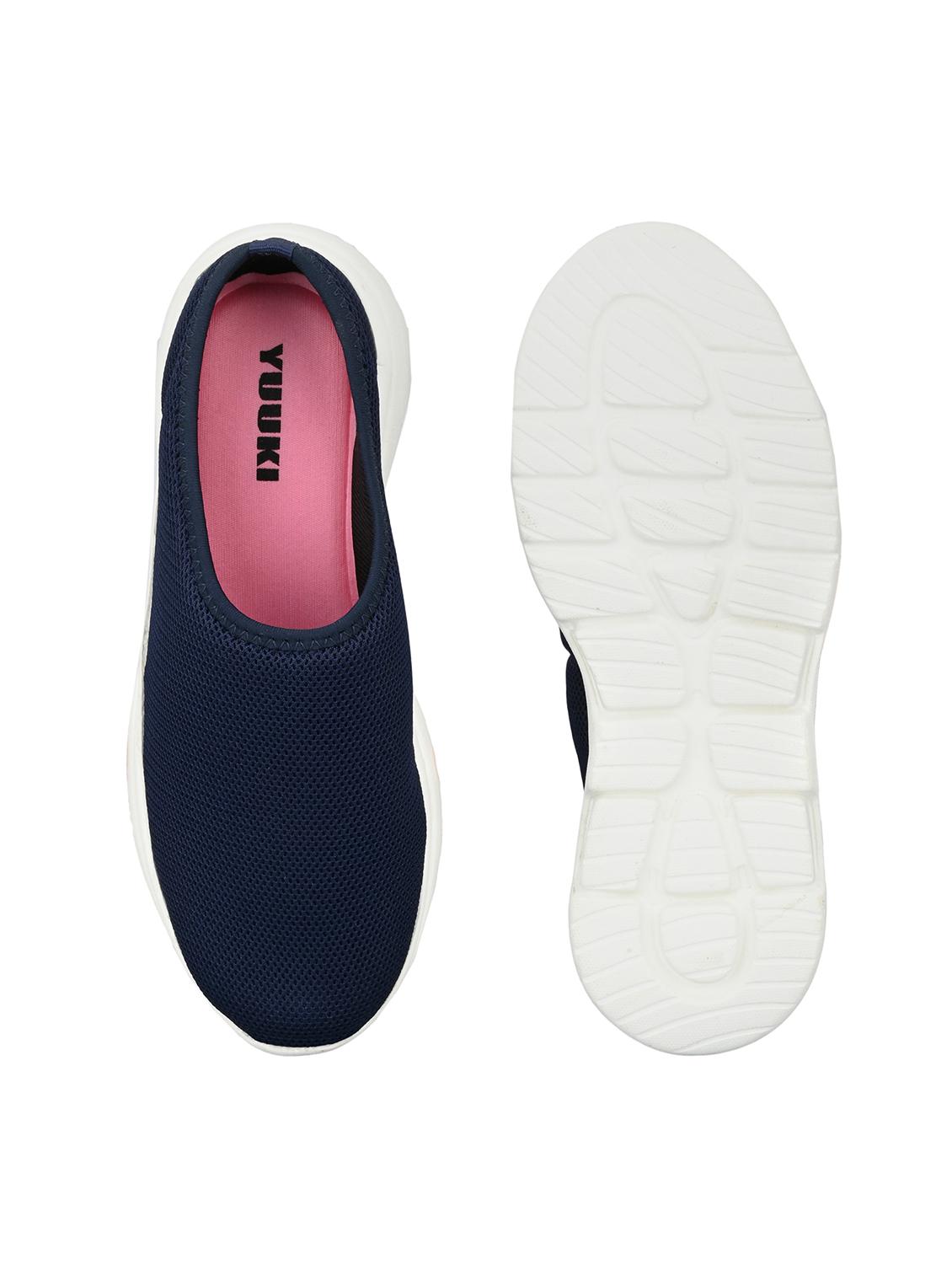 navy mesh slip on sports shoes - 18974440 - Standard Image - 4
