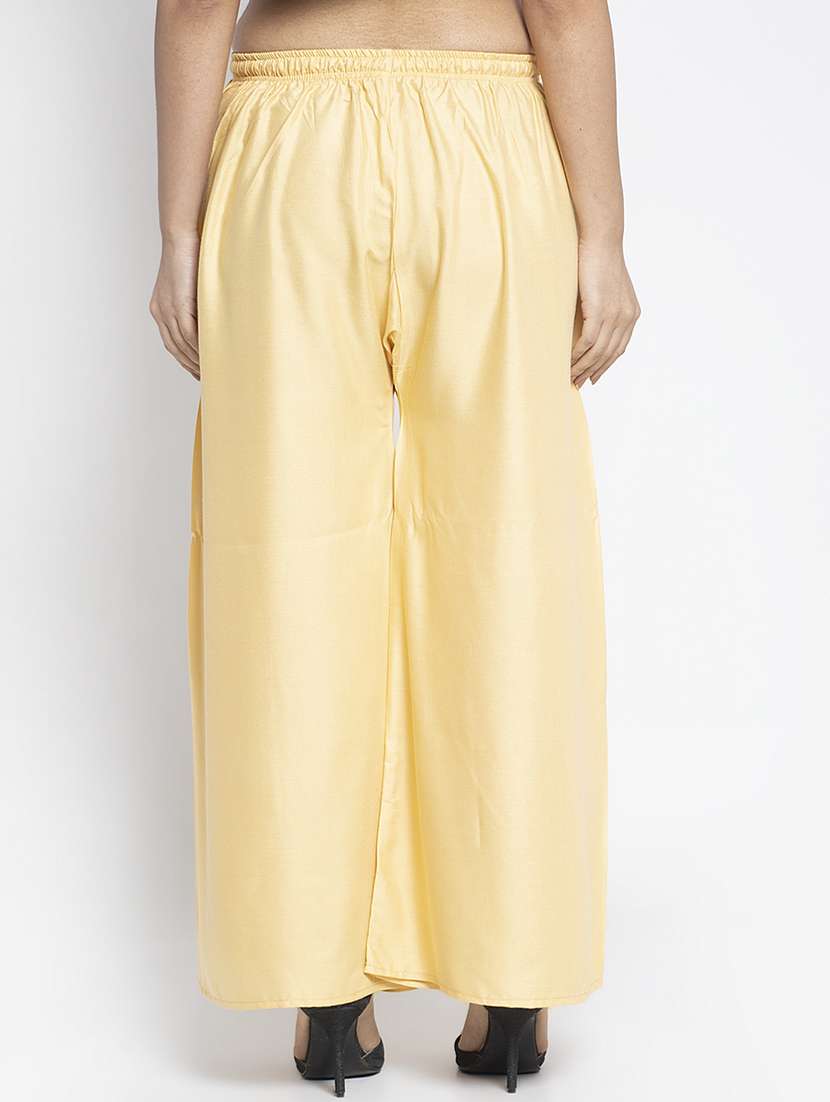 pack of 2 solid flared palazzo - 18984249 -  Standard Image - 4