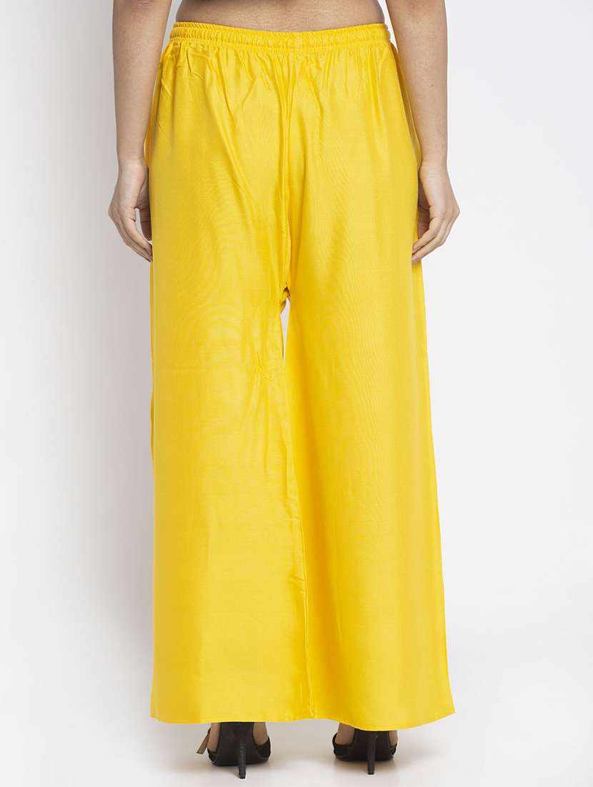 pack of 2 solid flared palazzo - 18984288 -  Standard Image - 4