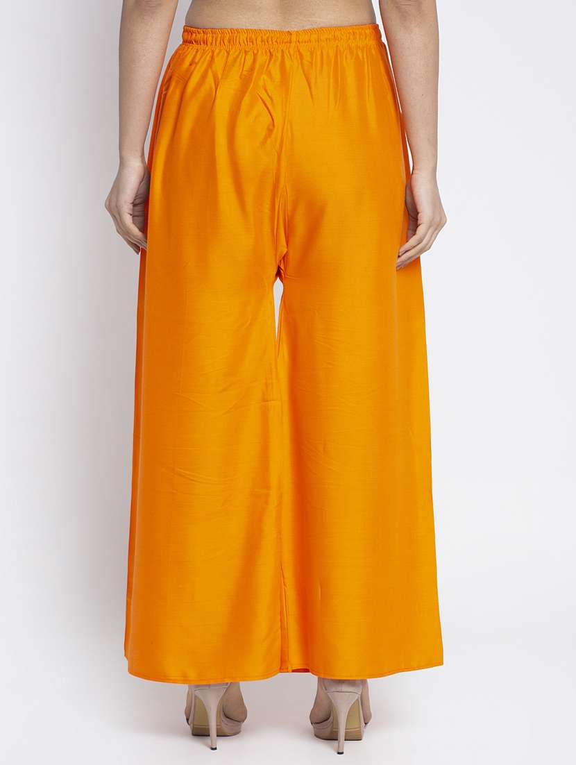 pack of 2 solid flared palazzo - 18984318 -  Standard Image - 4