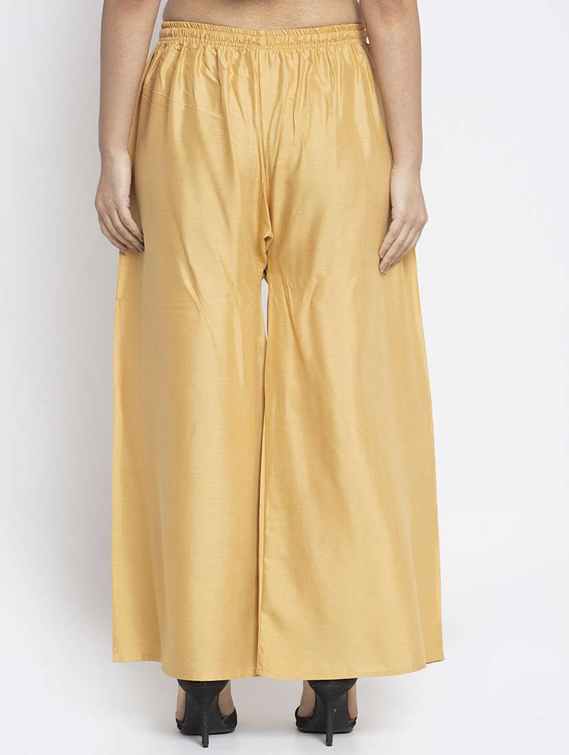 pack of 2 solid flared palazzo - 18984341 -  Standard Image - 4