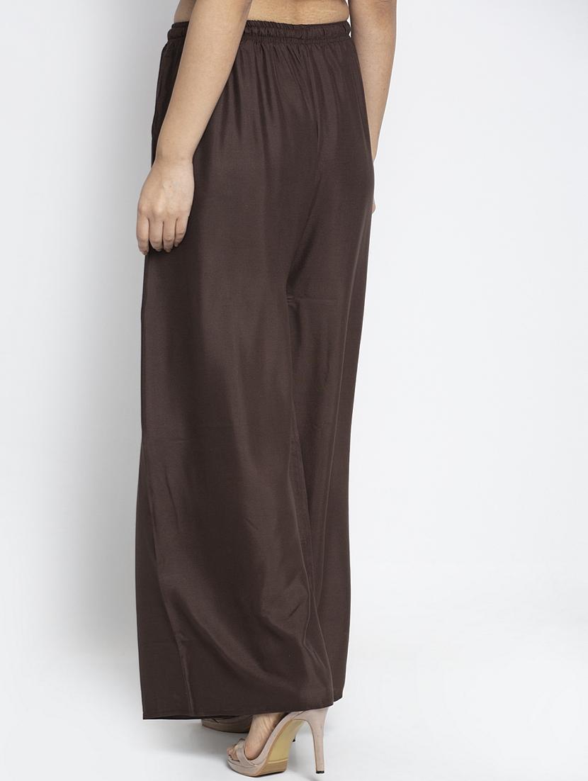 multi colored rayon flared palazzo - 18984372 - Standard Image - 4