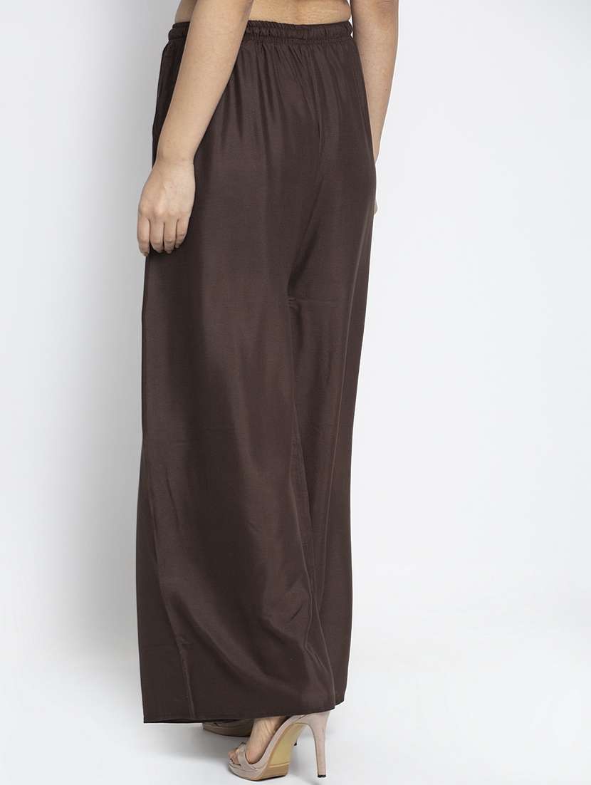 pack of 2 solid flared palazzo - 18984462 -  Standard Image - 4