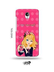 Vivo Y21 Vivo Y21l Pouch Buy Online Love Yourself Back Cover