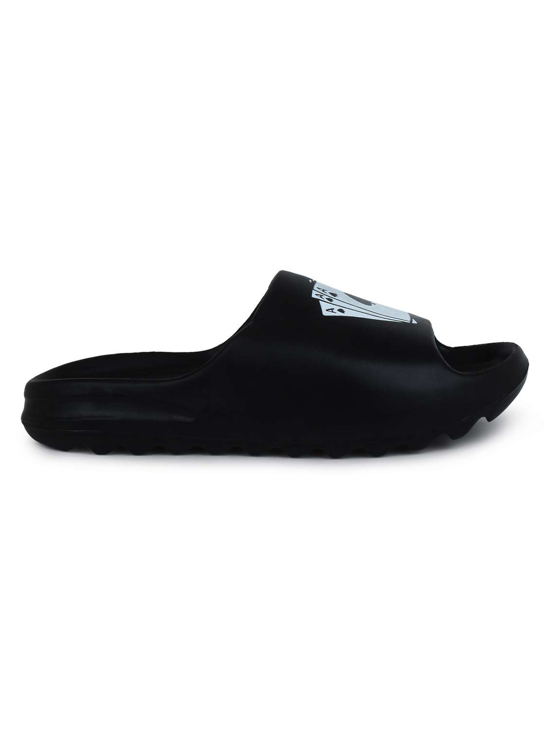 black croslite slip on flip flops - 19010376 -  Standard Image - 1