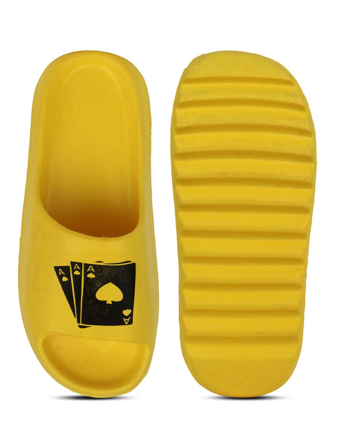 yellow croslite slip on flip flops - 19010380 -  Standard Image - 4