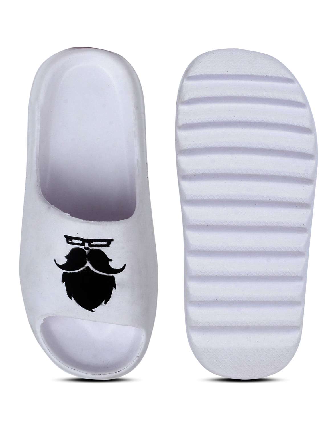 white croslite slip on flip flops - 19010384 - Standard Image - 4