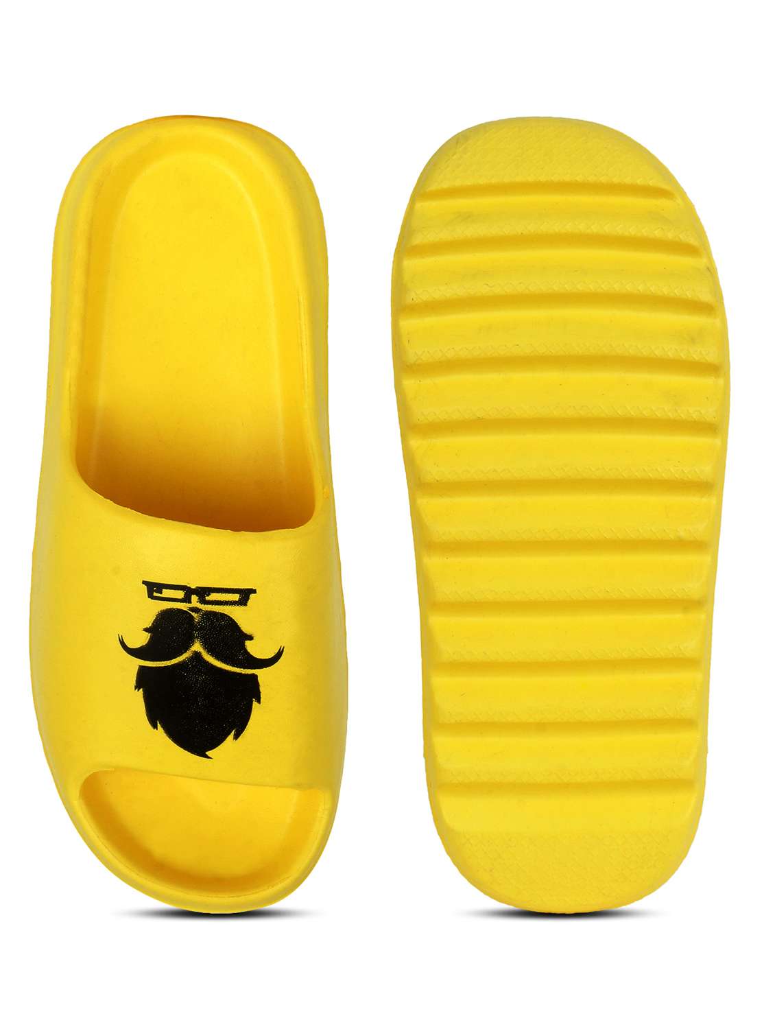 yellow croslite slip on flip flops - 19010385 -  Standard Image - 4