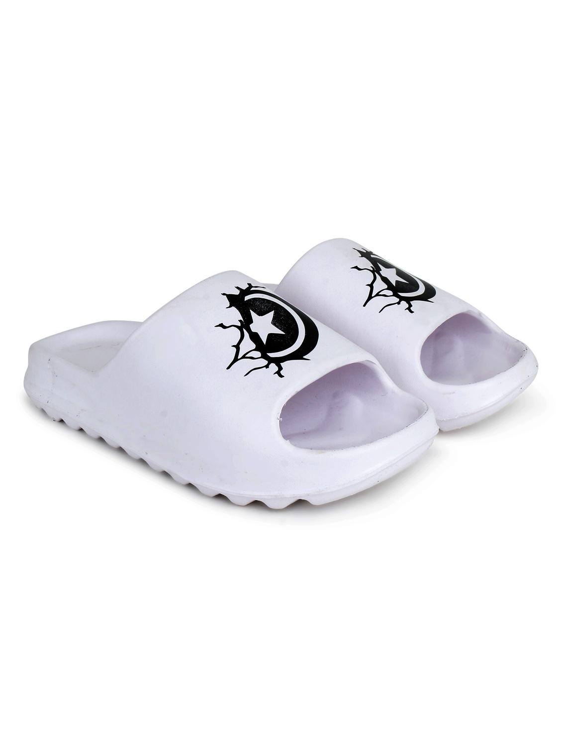white croslite slip on flip flops - 19010389 -  Standard Image - 1