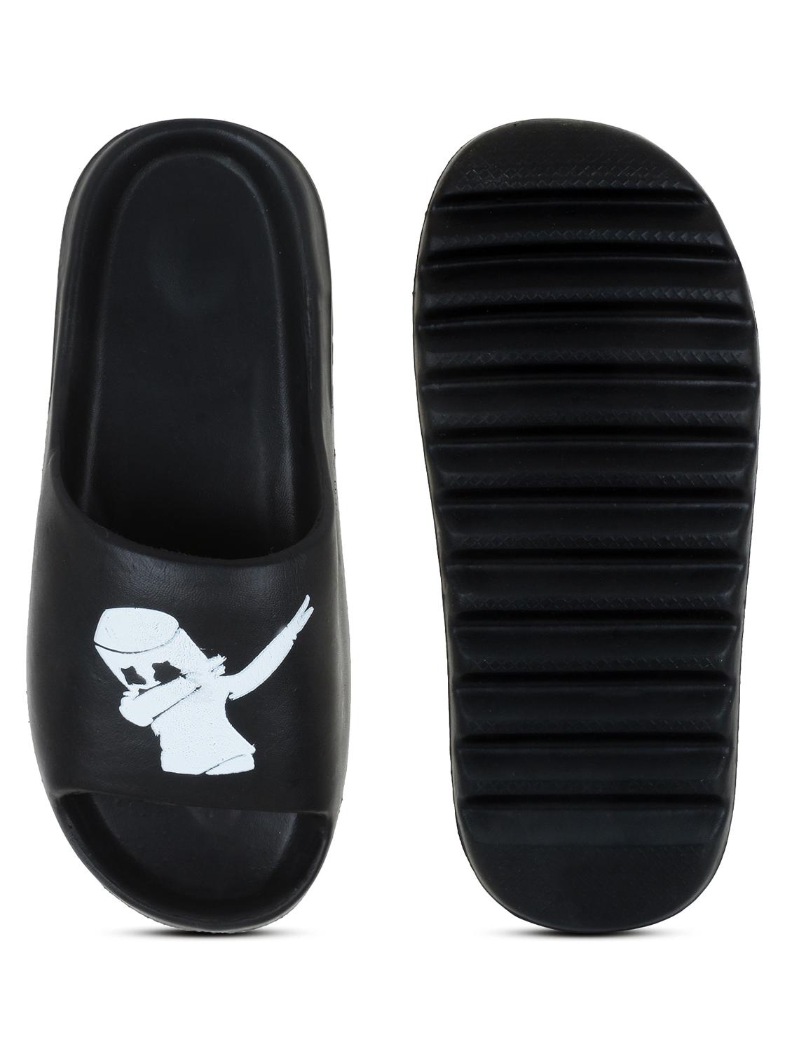 black croslite slip on flip flops - 19010391 - Standard Image - 4
