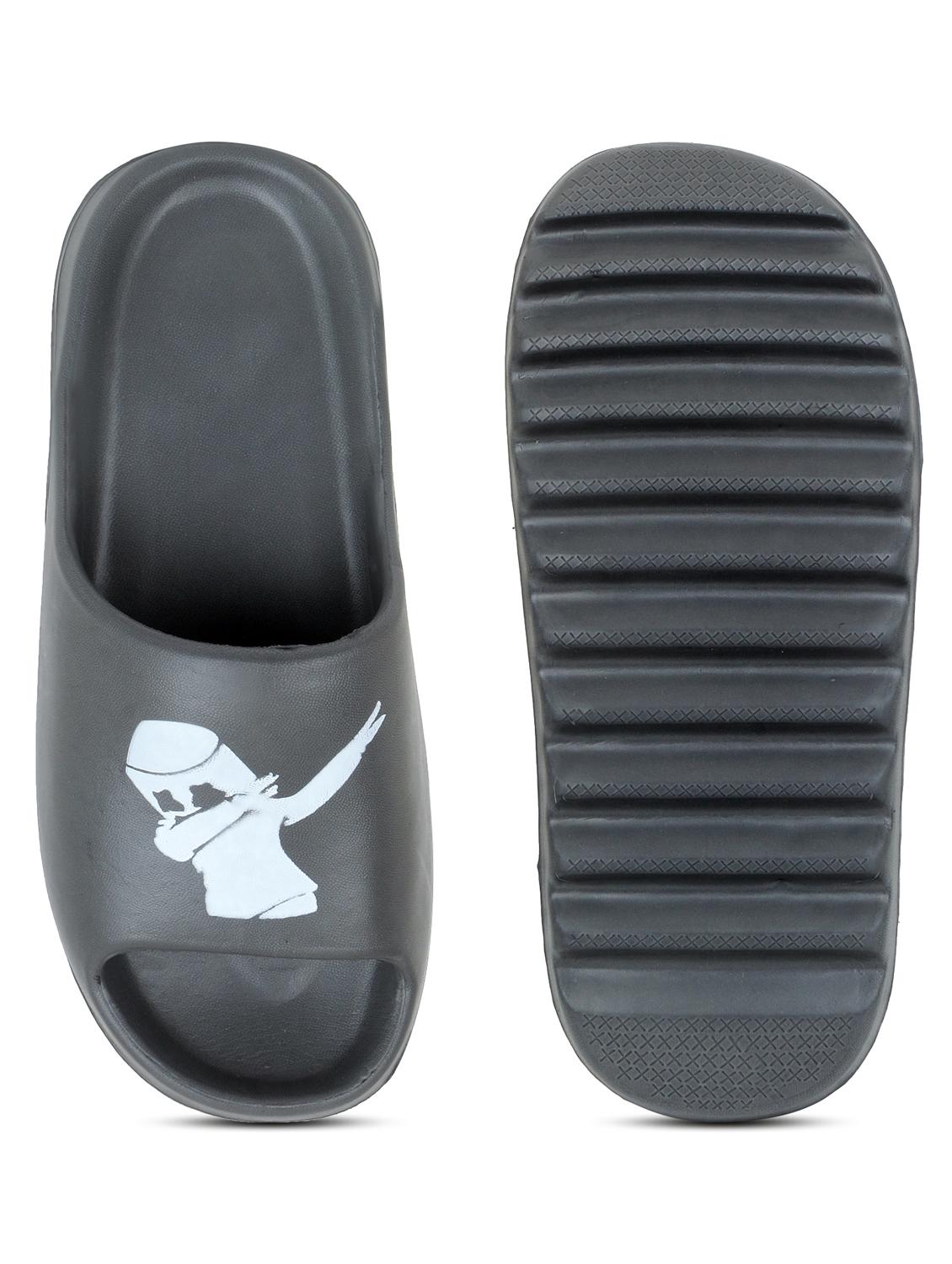 grey croslite slip on flip flops - 19010393 - Standard Image - 4