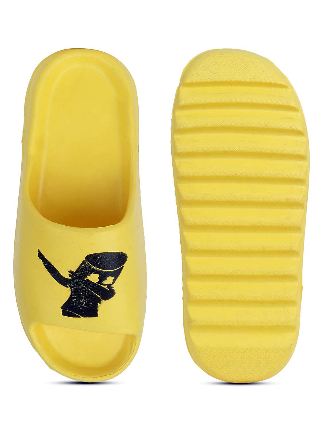 yellow croslite slip on flip flops - 19010395 - Standard Image - 4